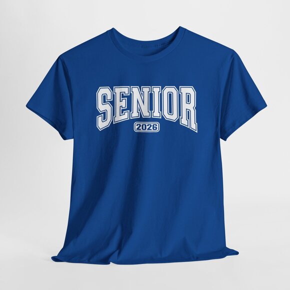 Senior 2026 High School T-shirt Graphic White Design Print Tee Unisex - Picture 2 of 4